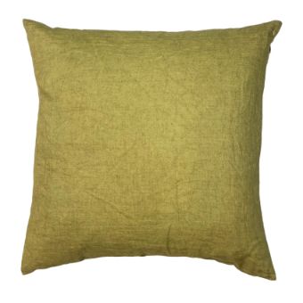 Linen cushions, 50x50 cm, color Olive, Olive green, dusty sage, khaki yellow