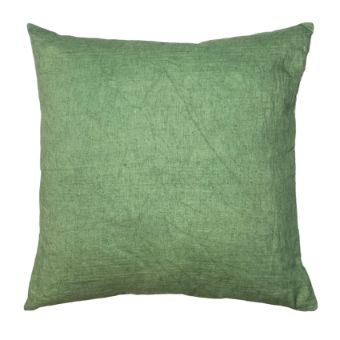 Leather pillowcase - Sage