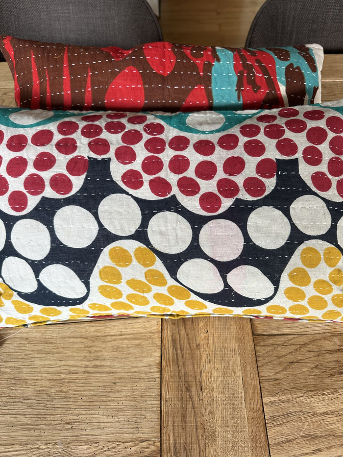 Kantha Duo 08 – 2 Sari pudebetræk 30×50