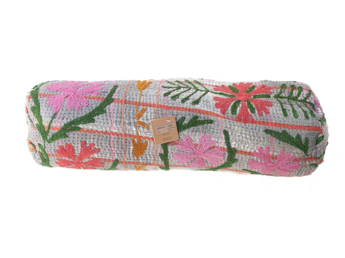 Suzani Bolster Cover Ø20x60