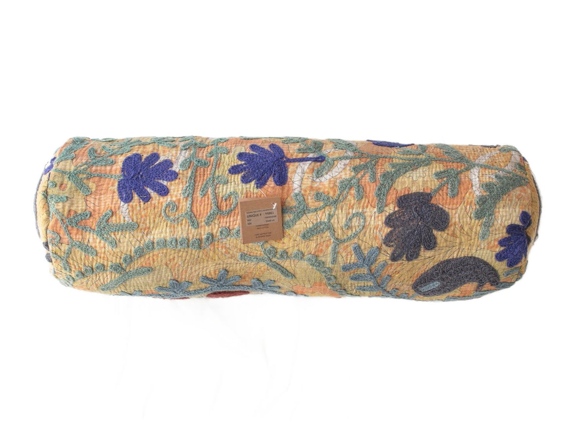 Suzani Bolster Cover Ø20x60